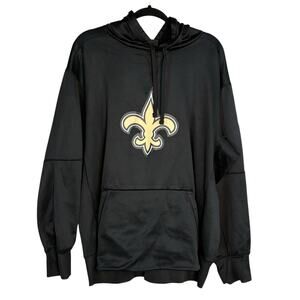 New Orleans Saints Nike Mens Size XXL Sweatshirt Hoodie Black Gold Pullover